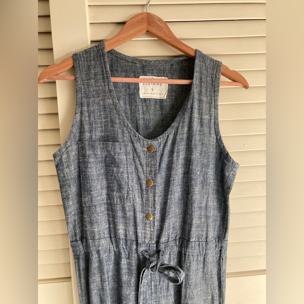 Conscious Clothing Hemp Chambray Romper / Jumpsuit